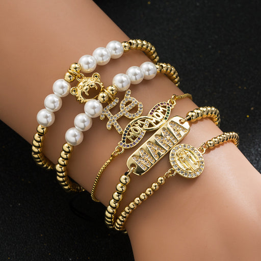 Jewelry WholesaleWholesale pearl Mother's Day bracelet JDC-BT-HEM002 Bracelet 和鸣 %variant_option1% %variant_option2% %variant_option3%  Factory Price JoyasDeChina Joyas De China