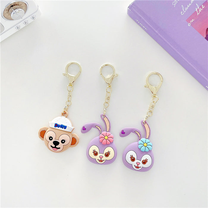 Wholesale Keychain Silicone Cartoon Cute Cat Claw Airtag Protective Cover MOQ≥2 JDC-KC-DKEr001