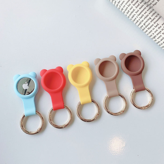 Wholesale Keychain Silicone Cartoon Anti-Lost AirTag Protective Cover MOQ≥2 JDC-KC-CYang001