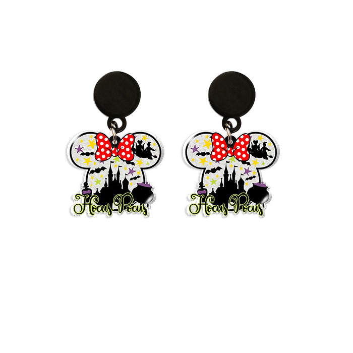 Wholesale earrings plastic/resin simple fashion MOQ≥5 (M) JDC-ES-xiangl021
