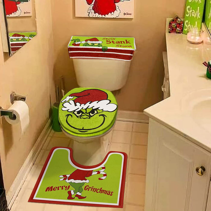 Wholesale Christmas Toilet Seat Ottoman Decoration (M) MOQ≥2 JDC-DCN-Panx003