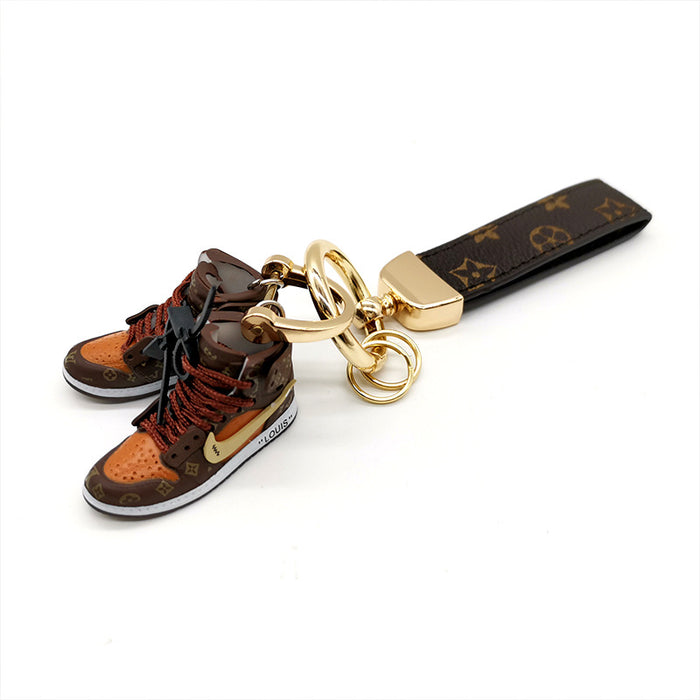 Wholesale Leather Sneakers Lanyard Keychain (F) JDC-KC-YTai004