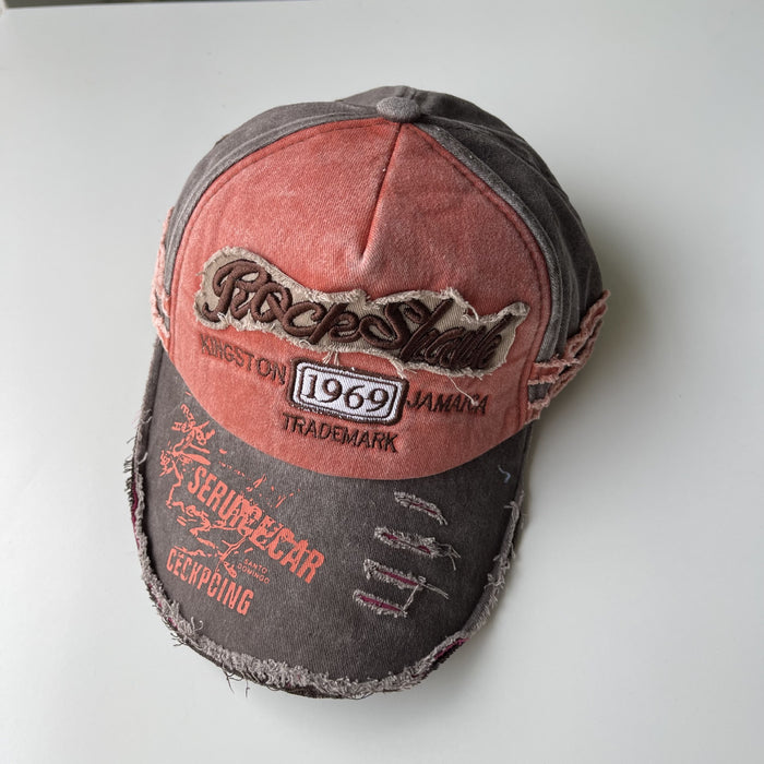 Capas de béisbol de tela de sombrero al por mayor Sunshade Denim angustiado JDC-FH-Jier004