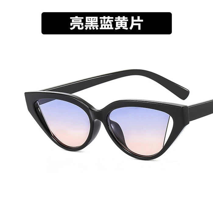 Wholesale Small Frame Notched Cat Eye Sunglasses JDC-SG-PLS070