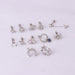 Jewelry WholesaleWholesale 0.8 fine pin titanium steel screw piercing stud earrings MOQ≥2 JDC-ES-Henst010 Piercings 亨森 %variant_option1% %variant_option2% %variant_option3%  Factory Price JoyasDeChina Joyas De China