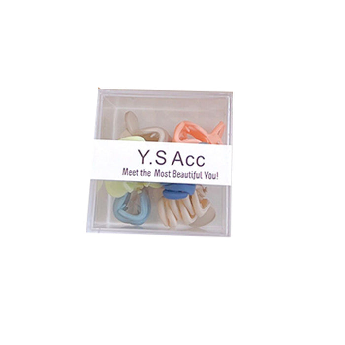 Wholesale Hair Clips Acrylic Mini Grab Clip Square 10pcs JDC-HC-DUOX001