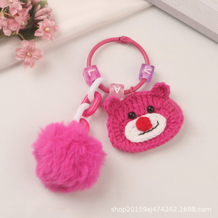 Wholesale Keychains Yarn Knitting Kitten Cloud MOQ≥2 JDC-KC-YiHan037