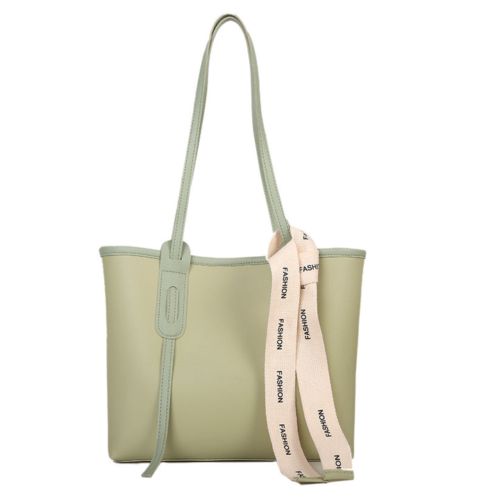 Wholesale Handbag PU Solid Color Large Capacity Tote Bag JDC-HB-Nuon004