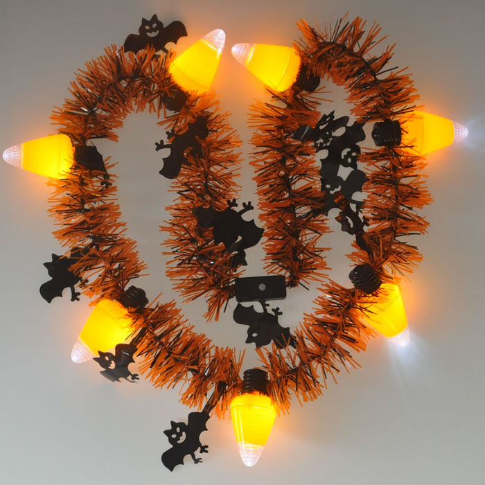 Wholesale Necklace Resin Halloween Pumpkin LED Glowing Necklace MOQ≥50 JDC-NE-CHSA001