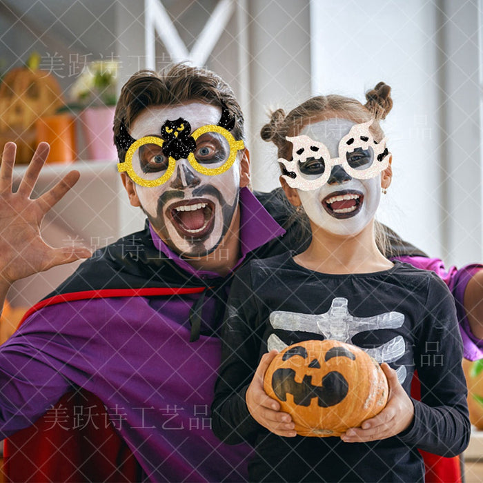 Al por mayor al por mayor la decorativa de Halloween Funny Pumpkin Ghost Eyeball Spider Glass Marco de vidrio MOQ≥10 JDC-DCN-MYS003