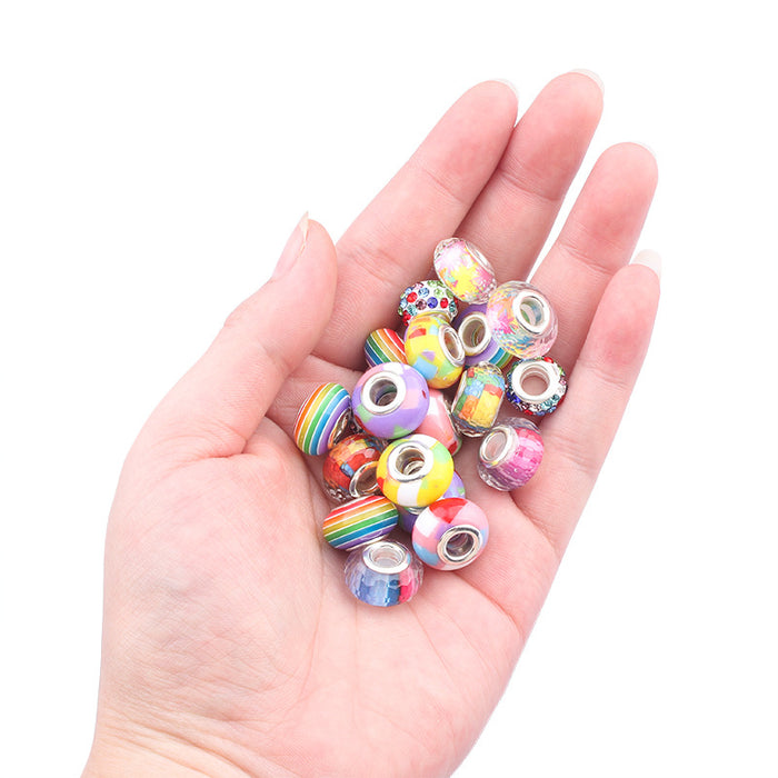 Wholesale Children's DIY Dazzling Colorful Crystal Beaded Bracelet Alloy Set JDC-DIY-YouT001