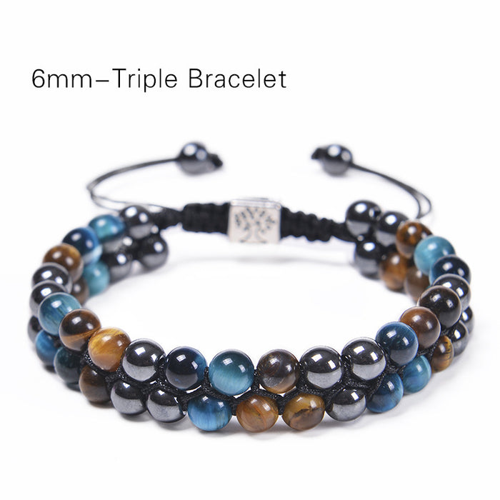 Wholesale Bracelets Natural Stone Braided Beaded MOQ≥2 JDC-BT-FYa001
