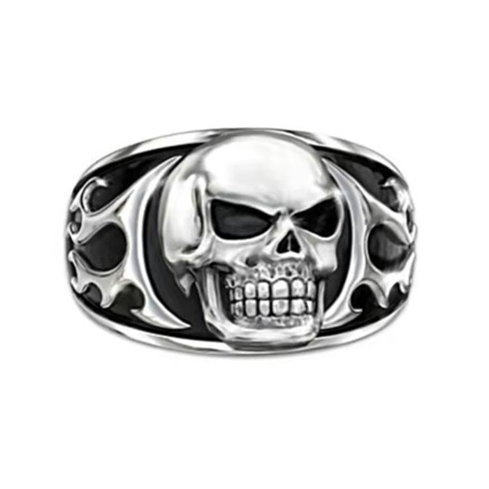 Wholesale jewelry European and American hip-hop style skull men's ring JDC-RS-WN138