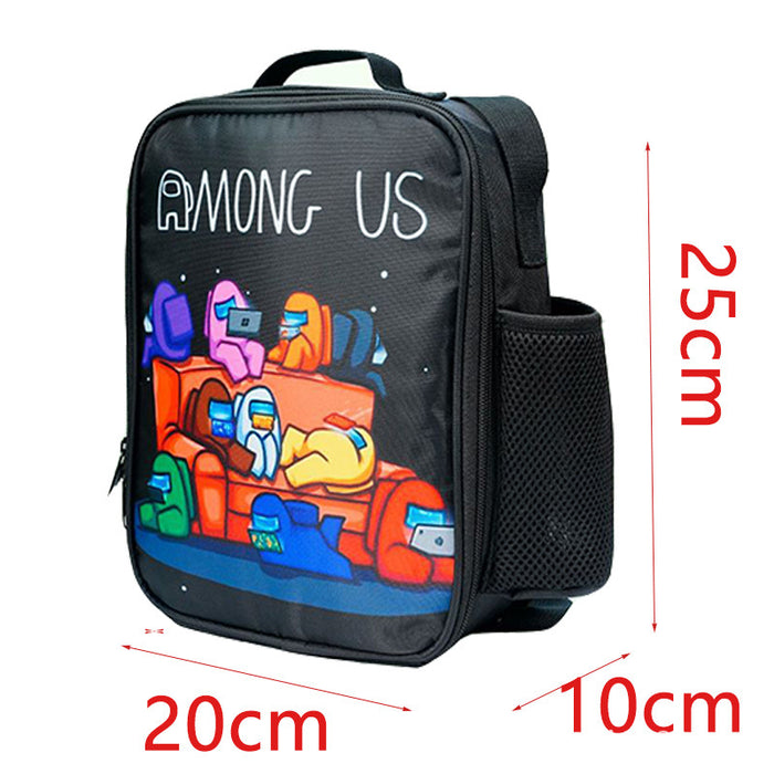 Wholesale student insulated lunch bag portable cartoon lunch bag JDC-HB-Zhengq001