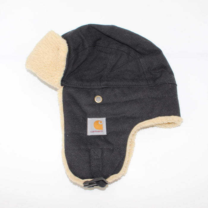 Wholesale Hat Lamb Wool Canvas Double Layer Warm Adjustable Ear Guard Outdoor Hat MOQ≥2 (F) JDC-FH-QCL004