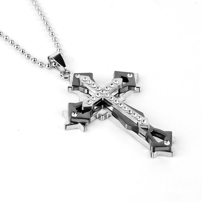 Wholesale Cross Metal Necklace JDC-NE-XuanC001