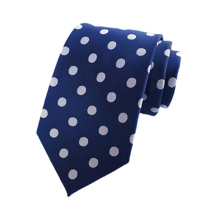 Wholesale polyester silk assorted polka dot tie polka dot men's tie JDC-TIE-YonF003
