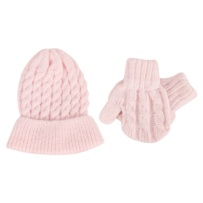 Wholesale Gloves Acrylic Winter Warm Kids Knitted Hat 2 Piece Set JDC-GS-GSJS002