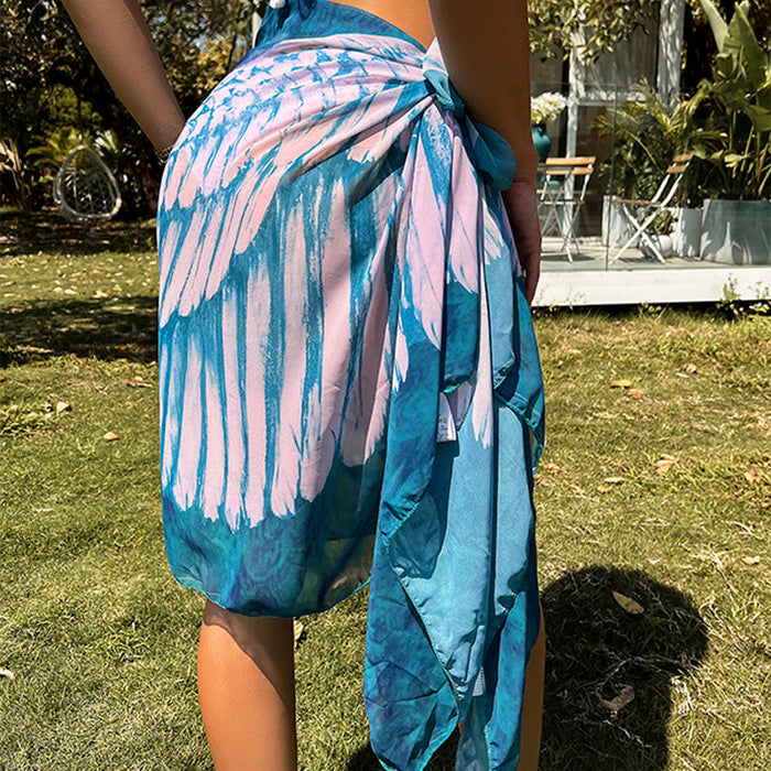 Wholesale Beach Women Printed Wings Beach Towel Sun Protection JDC-SW-CYI010