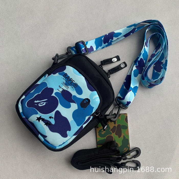 Wholesale Shoulder Bag Oxford Cloth Camouflage Double Sided Mobile Phone Bag Diagonal (F) JDC-SD-HSP001