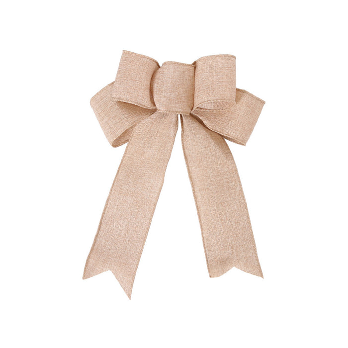 Wholesale Hair Clips Linen Flocking Cloth Bow Christmas MOQ≥2 JDC-HC-ZHHAO001