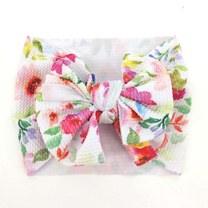 Wholesale wide-brimmed bow baby does not hurt the skin breathable sweatband JDC-HD-ML027