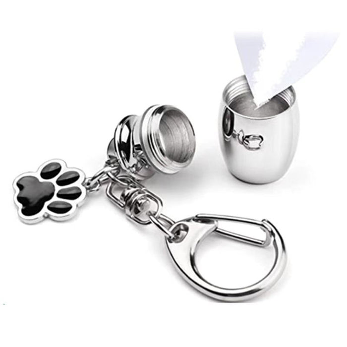 Wholesale Keychain Metal Memorial Pet Ashes Small Jar MOQ≥2 JDC-KC-HQin001