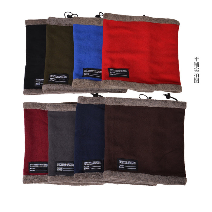 Wholesale Scarf Polar Fleece Brushed Flannel Neck Sleeve Solid Color Thick Warm MOQ≥2 JDC-SF-Yuantu004