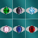 Jewelry WholesaleWholesale Colored Gemstone Copper Silver Plated Rings JDC-RS-BiaoZ002 Rings 标志 %variant_option1% %variant_option2% %variant_option3%  Factory Price JoyasDeChina Joyas De China
