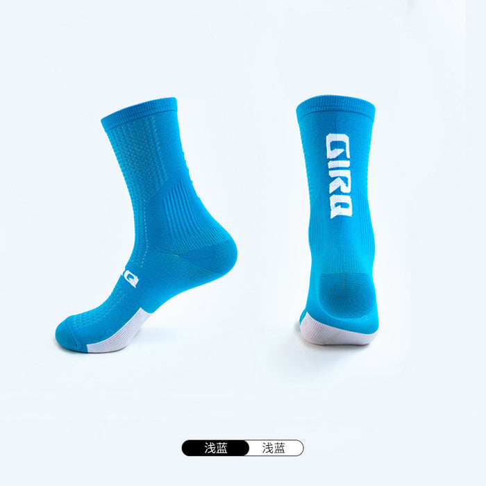Wholesale mountain bike mid tube riding socks quick dry wear MOQ≥2 JDC-SK-HuaL002