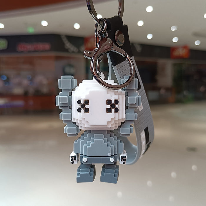 Wholesale personality building block key chain car doll doll JDC-KC-YChaang007