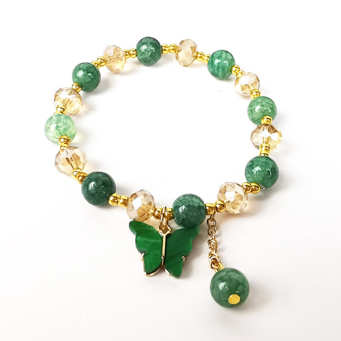 Wholesale Imitation Jade Glass Cracked Bracelet MOQ≥5 JDC-BT-LiM006