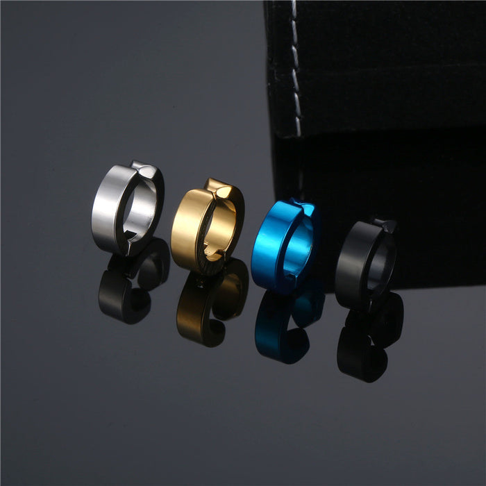 Wholesale earrings titanium steel without pierced ears MOQ≥2 JDC-ES-XuZ002