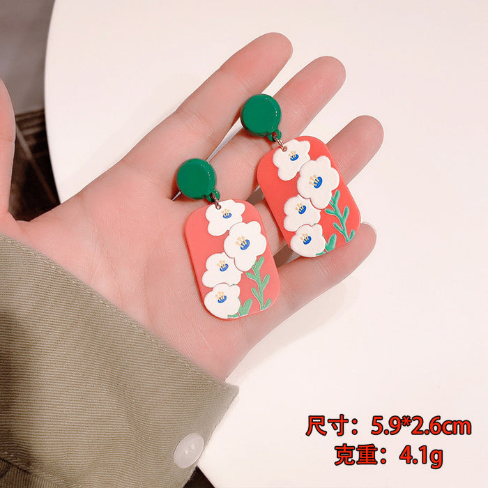 Wholesale Acrylic Holiday Fun Earrings JDC-ES-juzi001