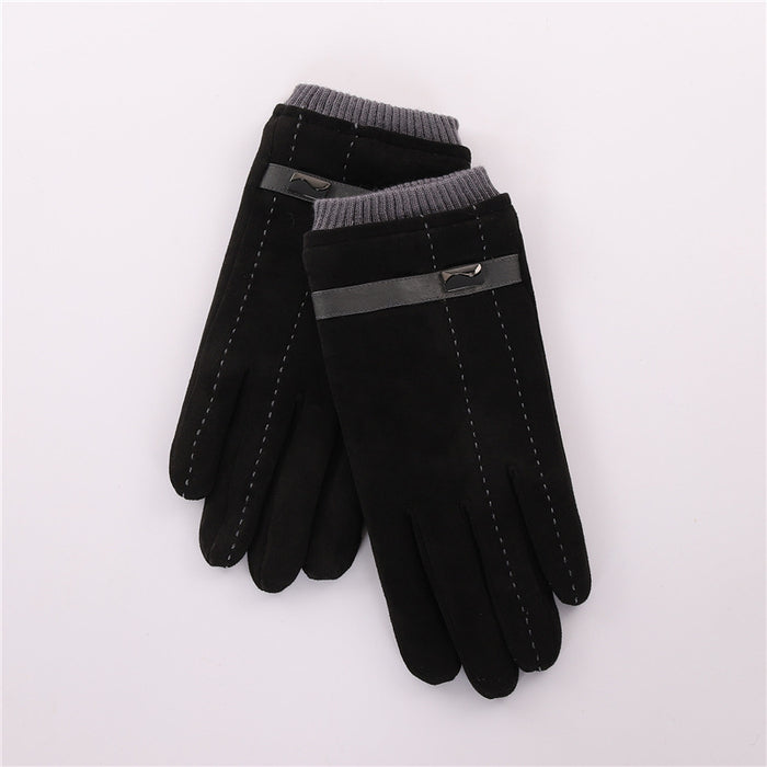 Wholesale Gloves Suede Outdoor Warming Touch Screen JDC-GS-MYuan003