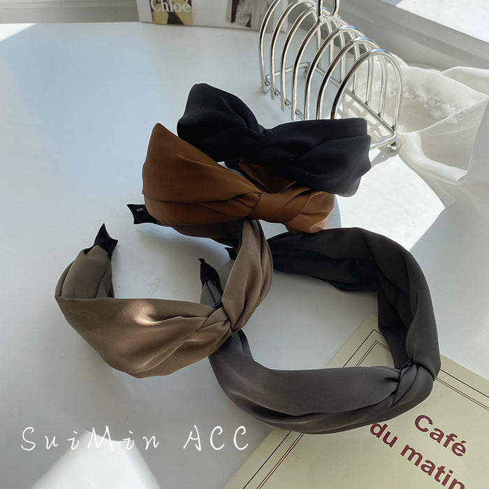 Wholesale Headbands Cloth Leaves Color Matching Cross JDC-HD-Suim007