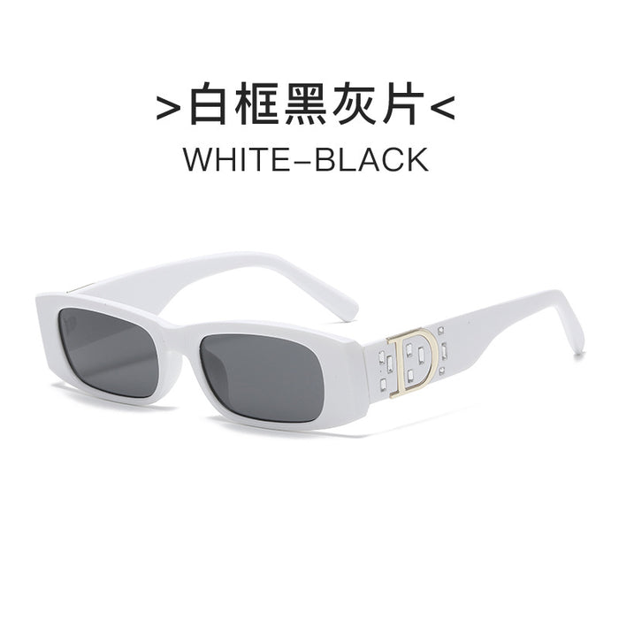 Wholesale Sunglasses PC Diamond Retro Small Frame Rice Nail Legs JDC-SG-YuX011