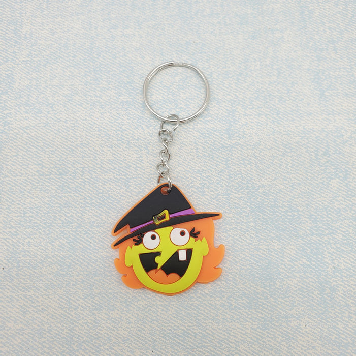 Keychains al por mayor PVC Ghost Pumpkin Halloween JDC-KC-DY001
