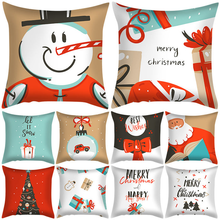 Wholesale Christmas Printed Cartoon Pillowcase MOQ≥2 JDC-PW-Aisha001
