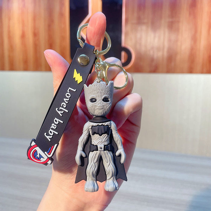 Wholesale Keychain PVC Soft Adhesive Cute Cartoon Doll Keychain (M) JDC-KC-JG274
