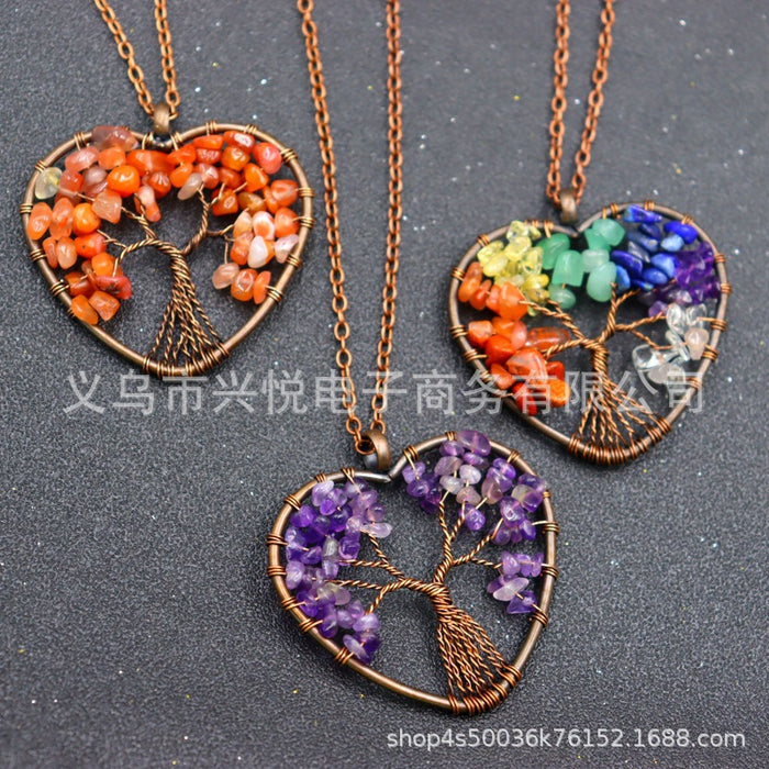 Wholesale 7 Colors Gravel Colorful Necklace JDC-NE-Xinyue002
