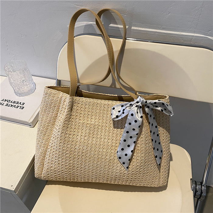 Wholesale Straw Large Capacity Tote Bag Handbag JDC-HB-Minghao001