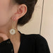 Jewelry WholesaleWholesale A Letter Asymmetric Earrings 925 Silver Post JDC-ES-HanK014 Earrings 韩蔻 %variant_option1% %variant_option2% %variant_option3%  Factory Price JoyasDeChina Joyas De China