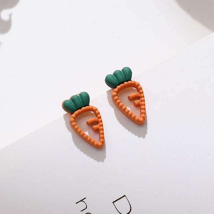Wholesale Earring Alloy Cute Carrots JDC-ES-Baolai008