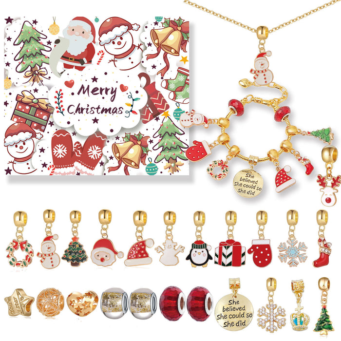 Wholesale Bracelet Set Alloy Christmas Gift Box Set DIY Beaded MOQ≥2 JDC-BT-MaiD001