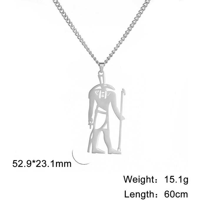 Wholesale Necklace Stainless Steel God Of Desert And Storm Necklace MOQ≥2 JDC-NE-qiju004