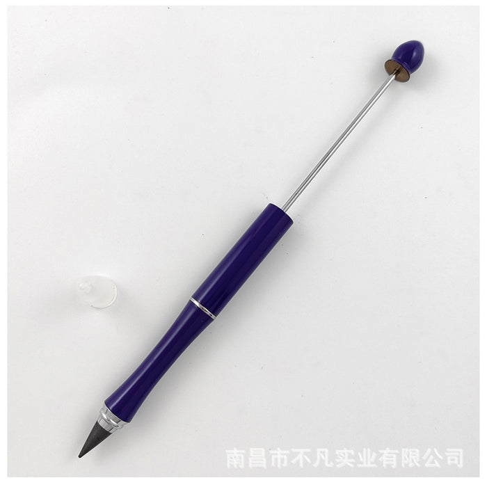 Wholesale Beadable Pens DIY Metal  Pencil With Eraser JDC-PC-BF004