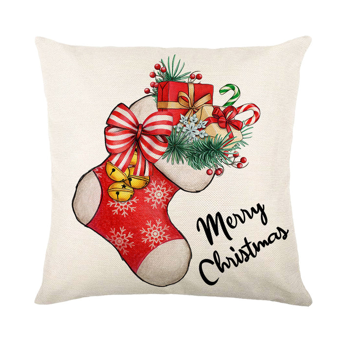 Wholesale Pillowcase Linen Without Pillow Print Christmas MOQ≥2 JDC-PW-Jinze005