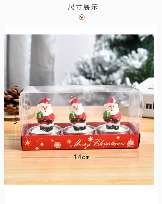 Wholesale Christmas Tree Shape Santa Claus Smokeless Candle Decoration MOQ≥2 JDC-SCS-MingZ001