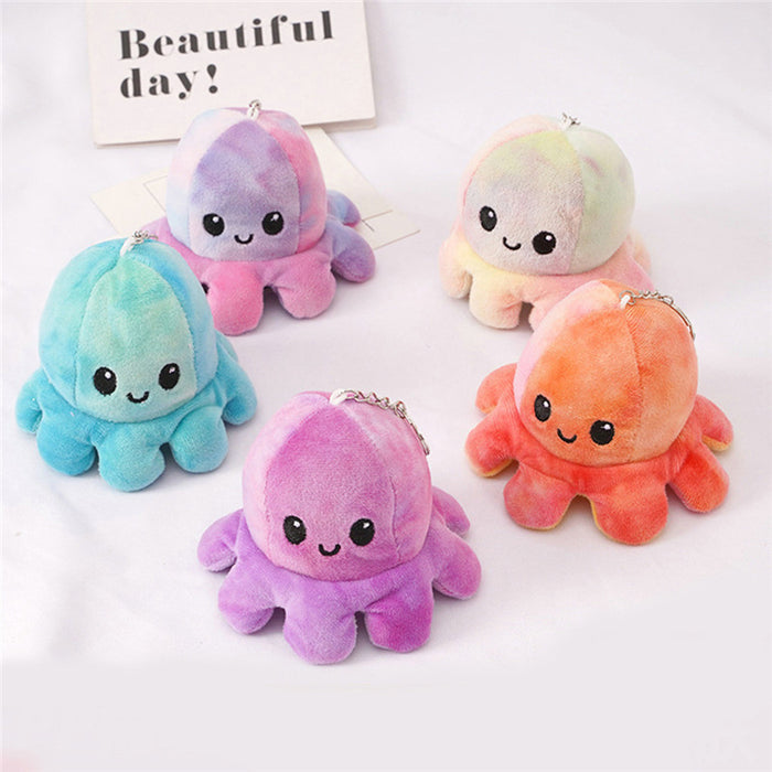 Wholesale Children's Plush Toys Double Sided Octopus Doll Pendant MOQ≥2 JDC-FT-LanQ001